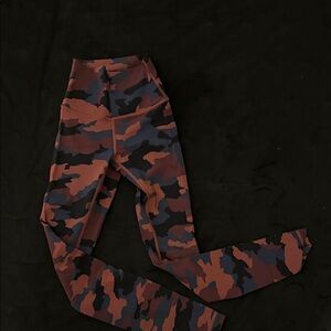 lululemon athletica Camouflage Leggings - Blue and Brown